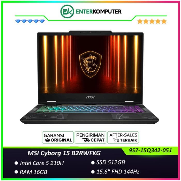 MSI Cyborg 15 B2RWFKG (9S7-15Q342-051) - foto 1
