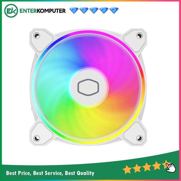 Cooler Master MasterFan MF120 Halo2 White - 120mm ARGB Fan - foto 1