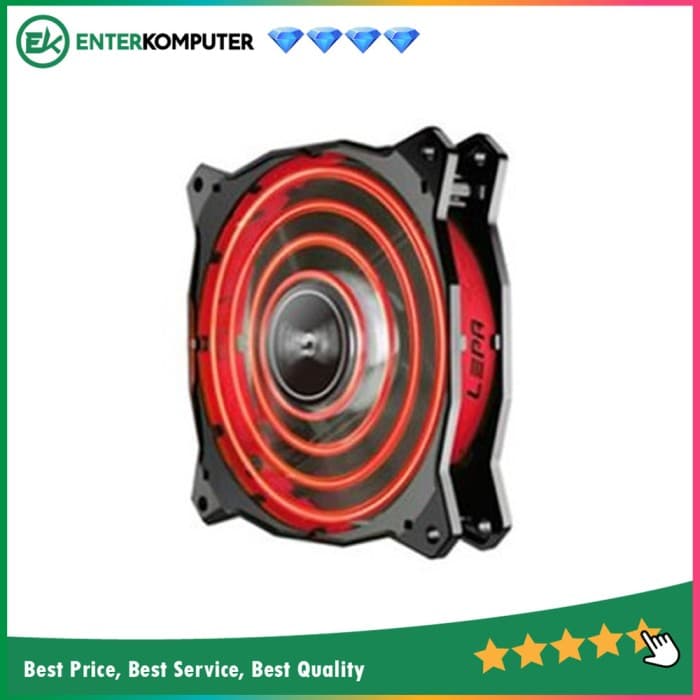 Enermax Lepa Chopper Advance - 12 CM Kaleidoscopic Lighting Effects Red - LPCPA12P-R - foto 1
