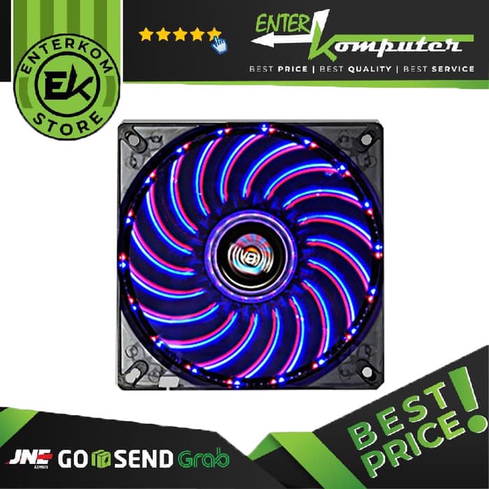 Enermax D.F Vegas DUO 12CM - Duo LED (Green & Red) - UCDFVD12P - foto 1