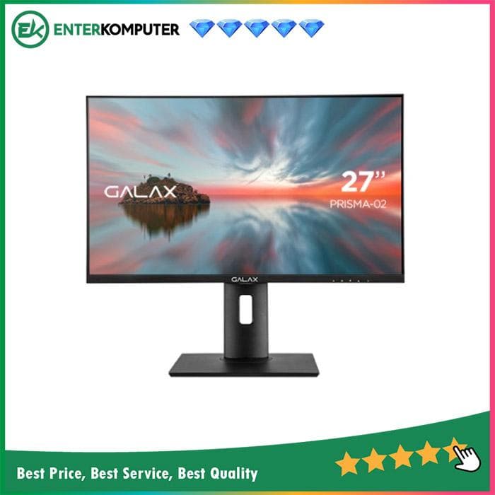 GALAX PRISMA-02 27 FHD Borderless Design 75Hz with G-SYNC - USB-C Supported - foto 1