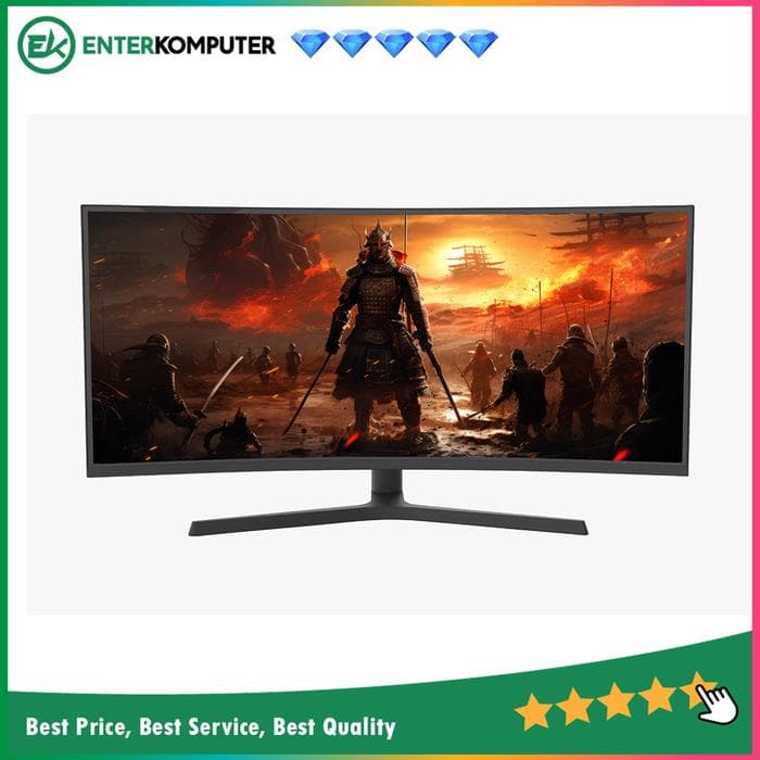 CUBE GAMING IRIS PS34WQV 34 WQHD Frameless Design 144Hz Curved Gaming Monitor with G-SYNC - foto 1