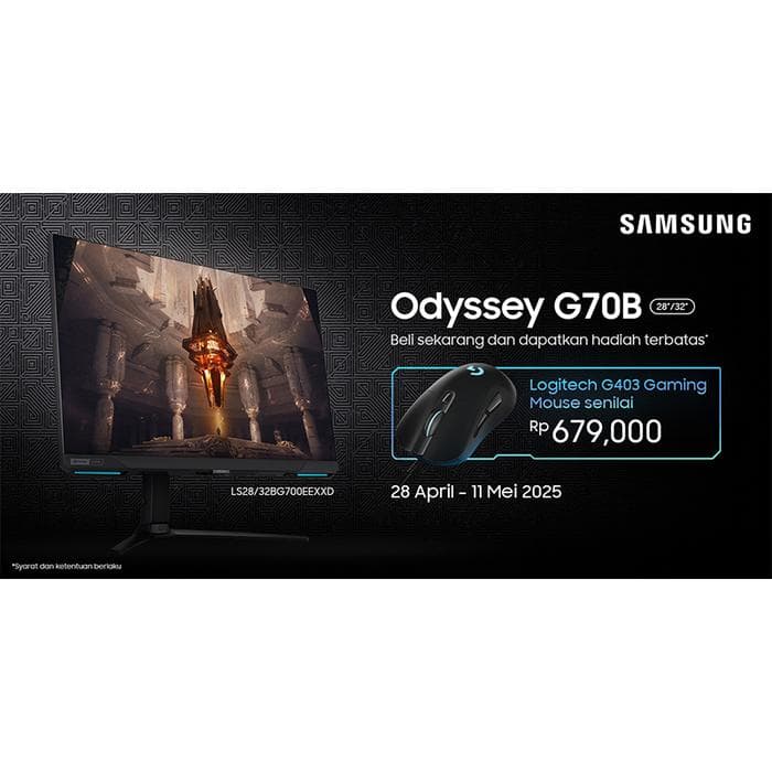 SAMSUNG 32 S32BG700 Odyssey G7 UHD IPS Gaming Monitor 144Hz G-Sync Compatible with Smart TV Experience - foto 1