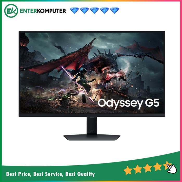 Samsung 32 S32DG502 Odyssey G5 QHD IPS 180Hz Gaming Monitor - foto 1
