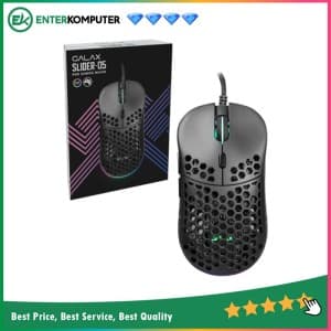 GALAX SLIDER-05 Ergonomic Gaming Mouse RGB with Honeycomb Shell Design - foto 1
