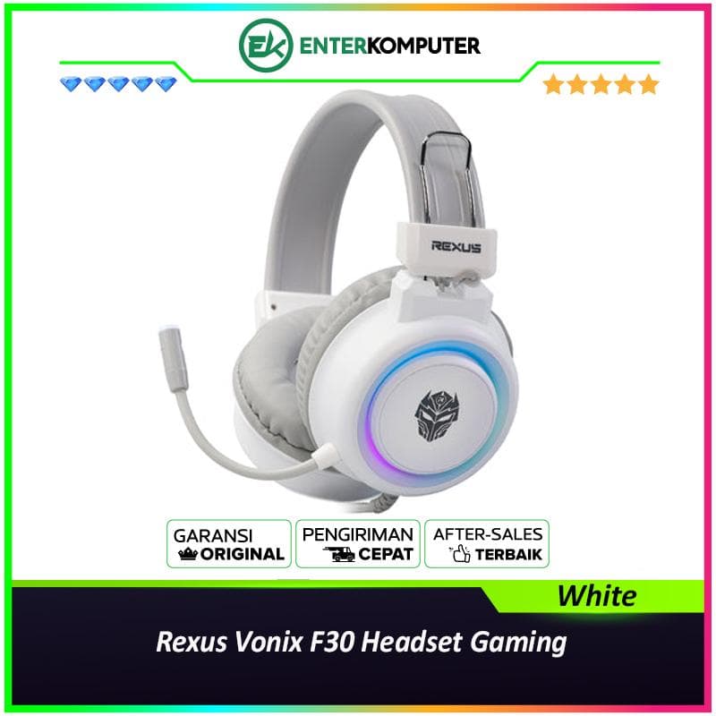 Rexus Vonix F30 Headset Gaming - White - foto 1