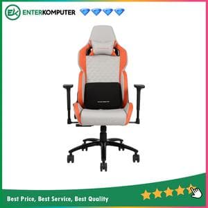 1STPLAYER GAMING CHAIR DK2 PRO - GRAY ORANGE - Comfort - All Steel Skeleton - High Density Molded Foam - foto 1