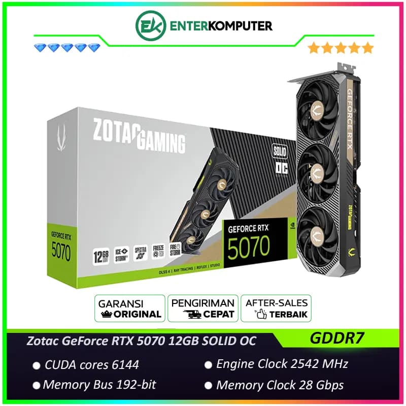 Zotac GeForce RTX 5070 12GB GDDR7 SOLID OC - foto 1