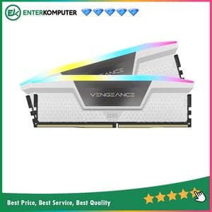Corsair Vengeance RGB White DDR5 PC41600 5200MHz 64GB (2x32GB) 40-40-40-77 - CMH64GX5M2B5200C40W - foto 1