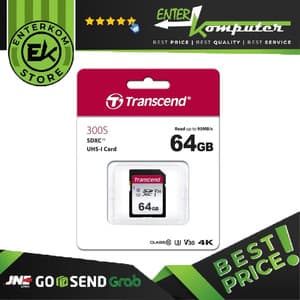 Transcend SDXC 300S 64GB Class 10 UHS-1 U3 V30 - TS64GSDC300S - foto 1