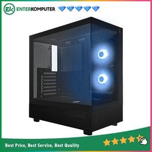 CUBE GAMING COMSEL BLACK - ATX Gaming Case - Front & Left Side Tempered Glass - USB Type C Included - Dust Filter - PSU Cover - FREE 2PCS 12CM ARGB FAN - foto 1