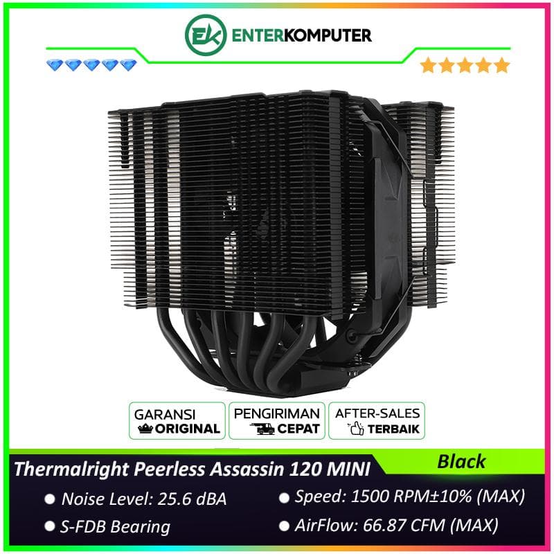 Thermalright Peerless Assassin 120 MINI Black Dual Tower CPU Cooler - foto 1