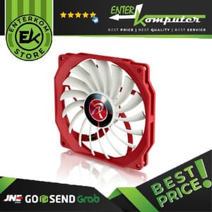 Raijintek Aeolus β - 12cm Slim Fan with 17 Fan Blade Design - Extremely Performing - Red White - foto 1