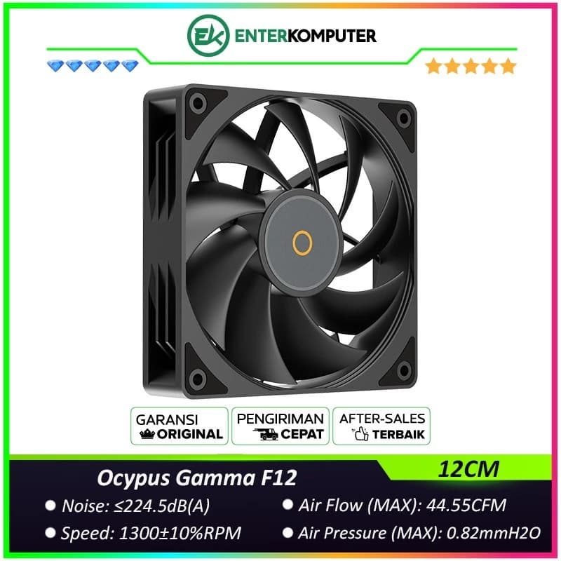 Ocypus Gamma F12 Black 12CM PWM Fan - foto 1
