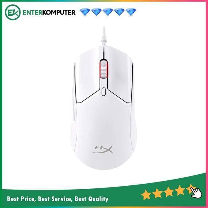 HyperX Pulsefire Haste 2 Gaming Mouse - White - foto 1
