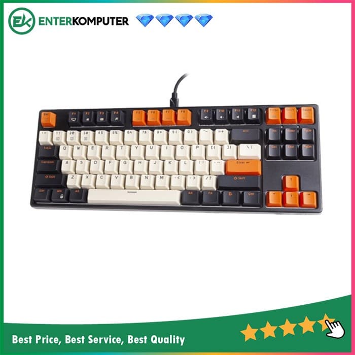Paradox Ghost 87 V2 Black 87% Mechanical Gaming Keyboard (Gateron Red Switch) - foto 1