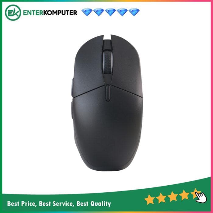 Rexus Shaga RX-130 Tri-Mode Connection Gaming Mouse with Charging Dock - Black - foto 1