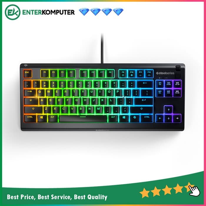 SteelSeries Apex 3 TKL Water Resistant Quiet Tenkeyless Keyboard - Black - foto 1