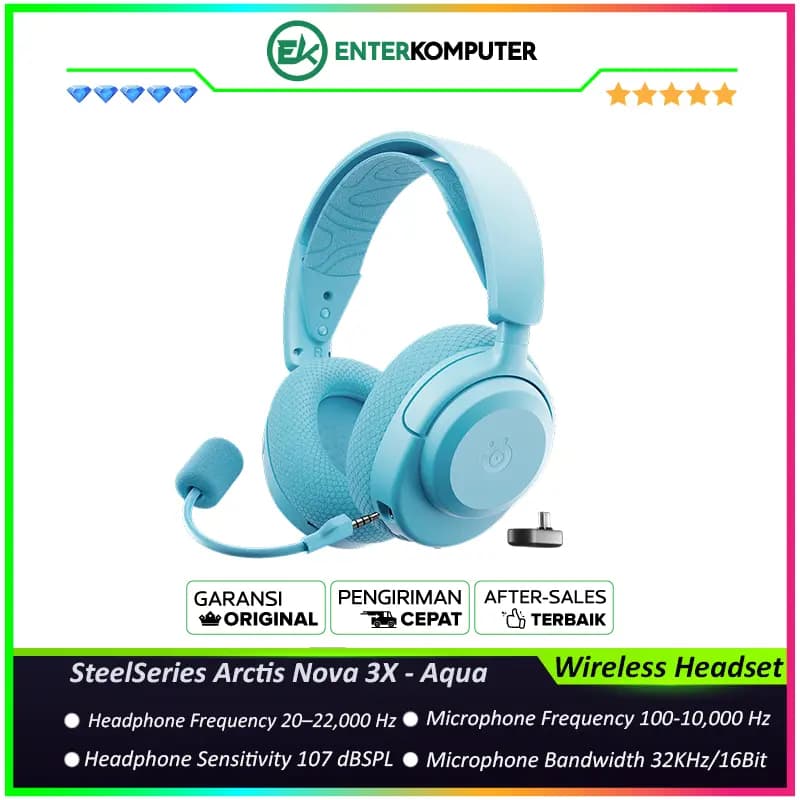 SteelSeries Arctis Nova 3X Wireless Headset for Xbox - Aqua - foto 1