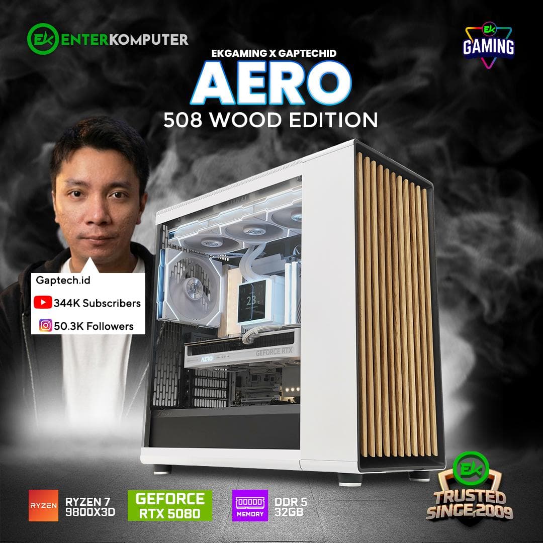 EK Gaming X Gaptech - Aero 508 Wood Edition - foto 1