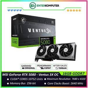 MSI GeForce RTX 5080 16GB GDDR7 - Ventus 3X OC - foto 1