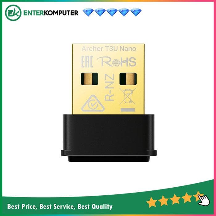 TP - Link AC1300 Nano Wireless MU-MIMO USB Adapter - Archer T3U Nano - foto 1