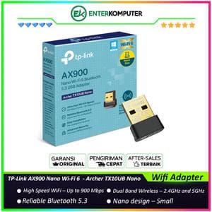 TP-Link AX900 Nano Wi-Fi 6 Bluetooth 5.3 USB Adapter - Archer TX10UB Nano - foto 1