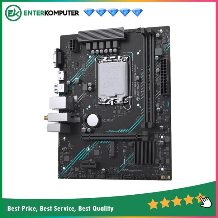 MAXSUN H610M 666 WIFI6 ARGB (LGA1700, H610, DDR4, USB3.2, SATA3) - foto 1