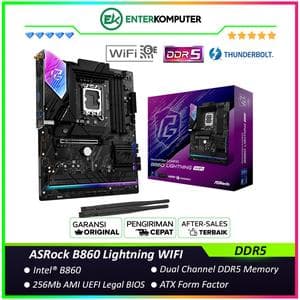 ASRock B860 Lightning WIFI (LGA1851, B860, DDR5, USB3.2 Gen2 Type-C, SATA3) - foto 1