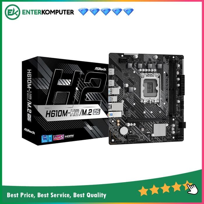 ASRock H610M-H2/M.2 D5 (LGA1700, H610, DDR5, USB3.2, SATA3) - foto 1