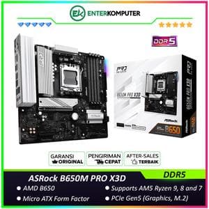 ASRock B650M PRO X3D (AM5, AMD B650, DDR5, USB3.2 Type-C, SATA3) - foto 1