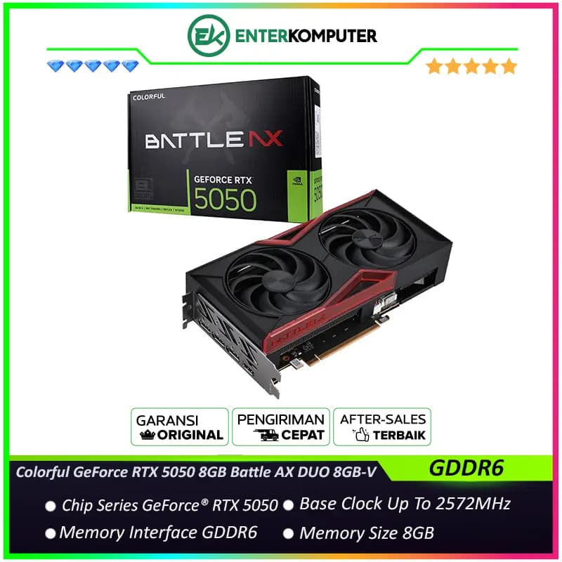 Colorful GeForce RTX 5050 8GB GDDR6 Battle AX DUO 8GB-V - foto 1