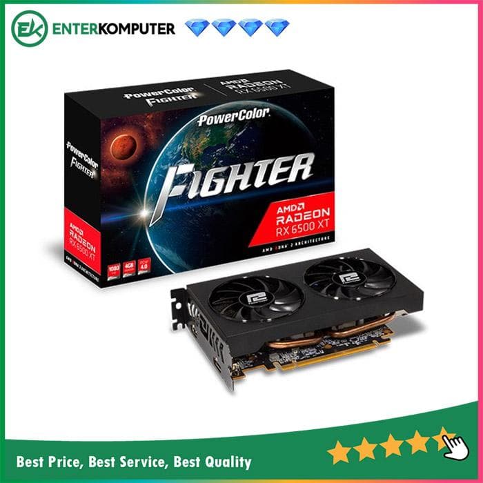 PowerColor Radeon RX 6500 XT 4GB DDR6 Fighter - foto 1