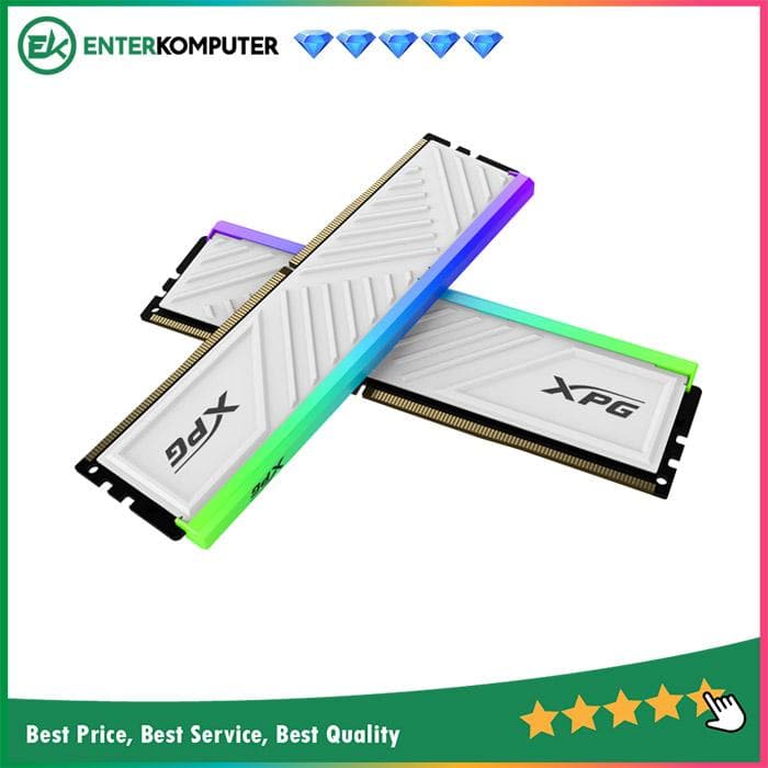 ADATA XPG SPECTRIX D35G RGB White Edition DDR4 PC25600 3200MHz 16GB (2x8GB) CL16-20-20 - AX4U32008G16A-DTWHD35G - foto 1