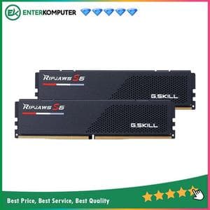 Gskill Ripjaws S5 Black DDR5 PC51200 6400MHz 48GB (2x24GB) 36-48-48-102 - F5-6400J3648G24GX2-RS5K - foto 1