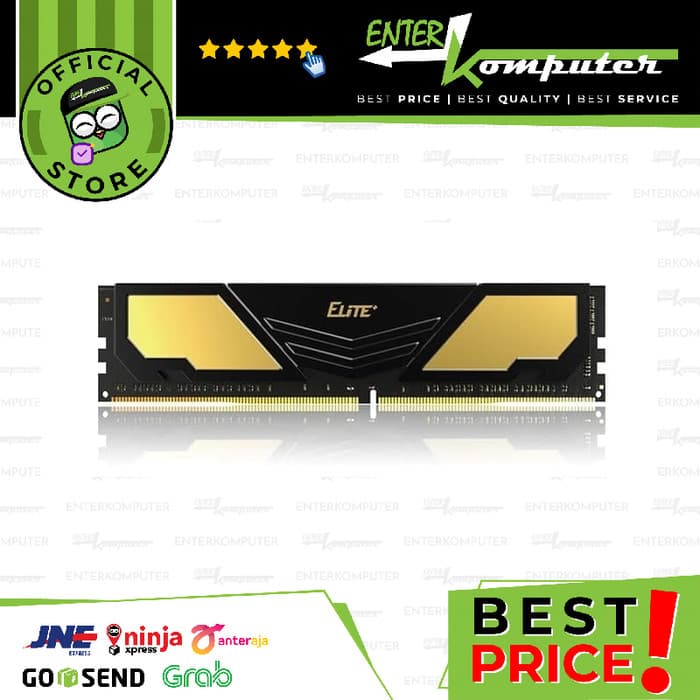 Team Elite Plus Black DDR4 PC19200 2400MHz 4GB (1x4GB) 16-16-16-39 - TPD44G2400HC1601 - foto 1