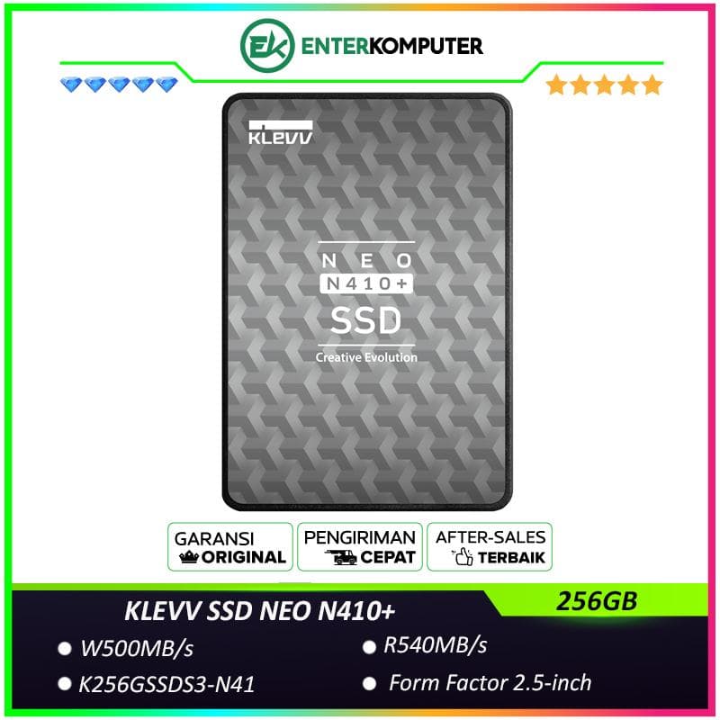 KLEVV SSD NEO N410+ 256GB - K256GSSDS3-N41 - R540MB/s W500MB/s - foto 1