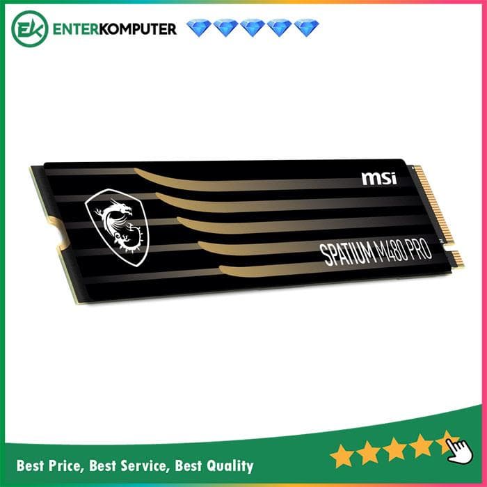 MSI Spatium M480 PRO M.2 NVMe PCIe Gen4 x4 1TB - Grs 5th - foto 1