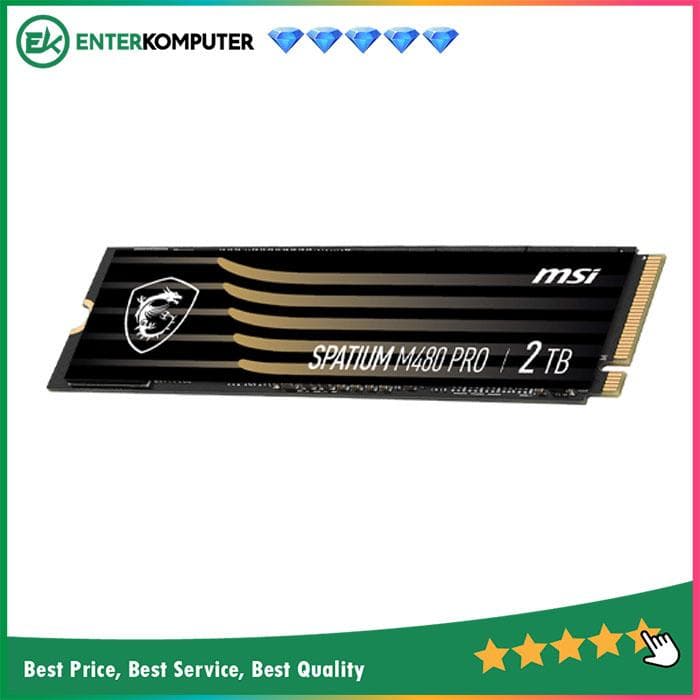 MSI Spatium M480 PRO M.2 NVMe PCIe Gen4 x4 2TB - Grs 5th - foto 1