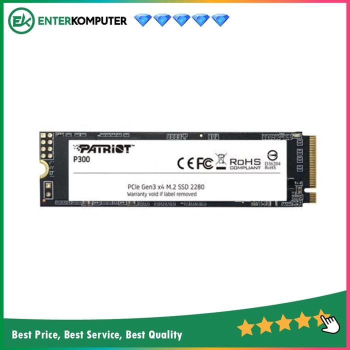 Patriot P300 512GB M.2 2280 PCIe Gen3 x4 - R1700MB/s W1100MB/s - foto 1