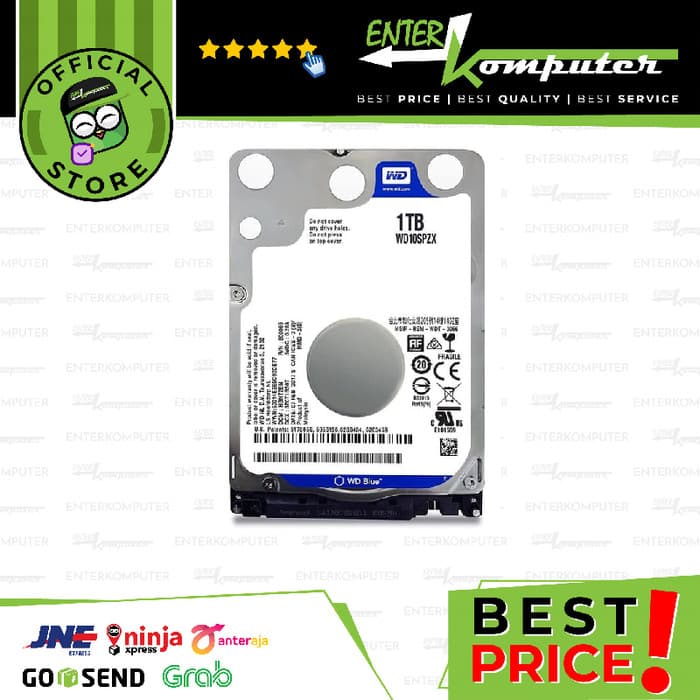 WDC 2.5 1TB SATA3 128MB - 7mm - WD10SPZX - Blue - foto 1
