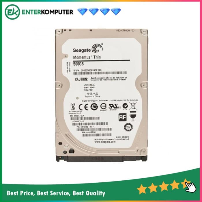 Seagate 2.5 500GB SATA 8MB 5400RPM - Garansi Distributor - foto 1