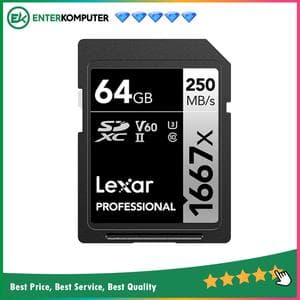 Lexar SDXC Professional 1667x 64GB UHS-II 250MB/s - foto 1