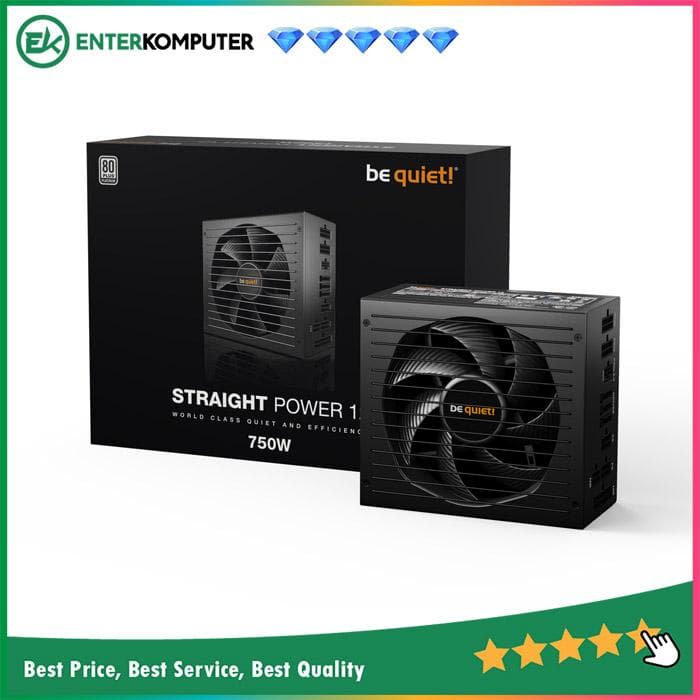 be quiet! STRAIGHT POWER 12 750W - Fully Modular - ATX 3.0 PCIe 5.0 - 80+ Platinum Certified - 10 Years Warranty - Number 1 PSU in Germany - foto 1