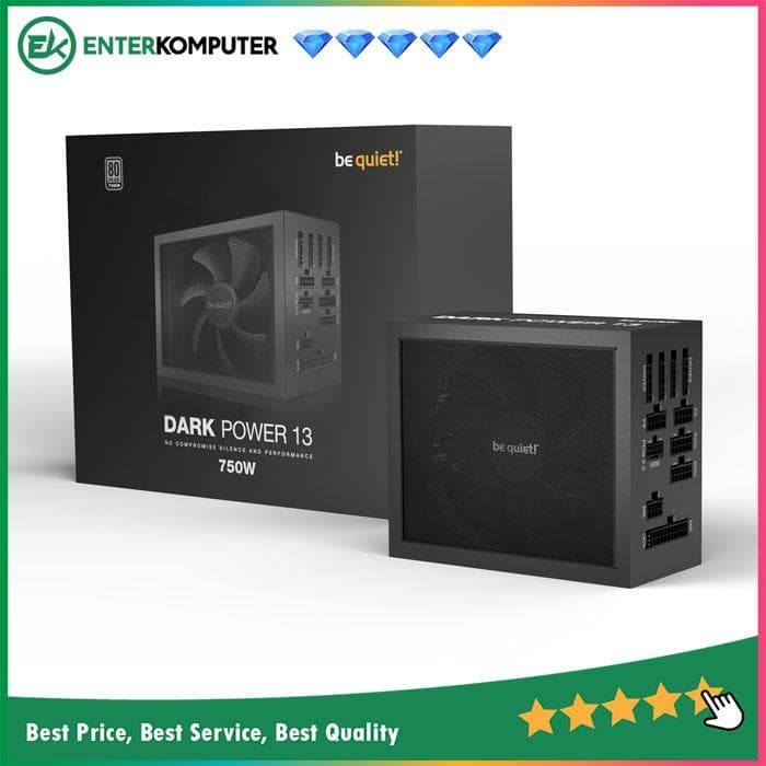 be quiet! DARK POWER 13 750W - Fully Modular - ATX 3.0 PCIe 5.0 - 80+ Titanium Certified - 10 Years Warranty - Number 1 PSU in Germany - foto 1