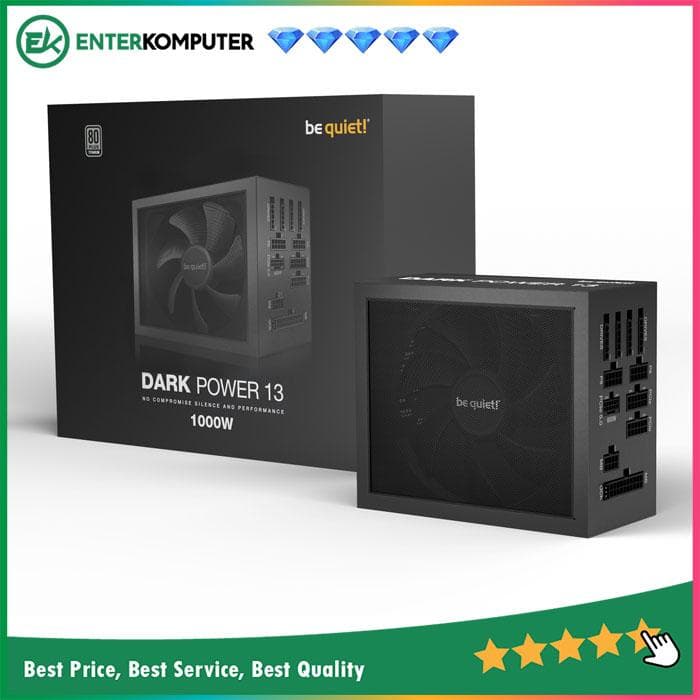 be quiet! DARK POWER 13 1000W - Fully Modular - ATX 3.0 PCIe 5.0 - 80+ Titanium Certified - 10 Years Warranty - Number 1 PSU in Germany - foto 1