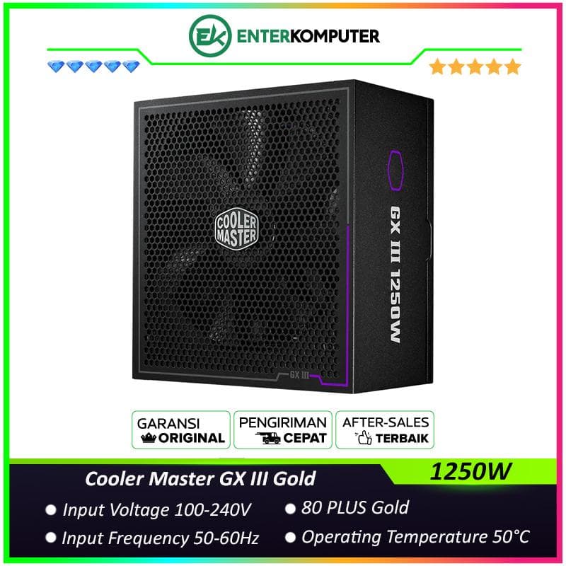 Cooler Master GX III Gold 1250W ATX 3.1 80+ Gold Fully Modular - foto 1