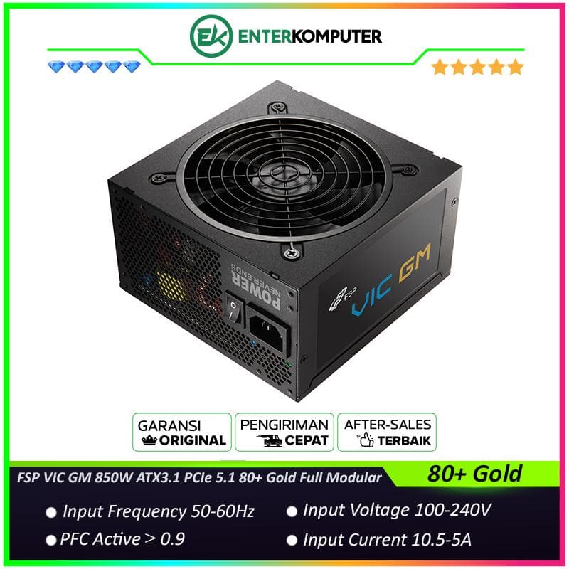 FSP VIC GM 850W ATX3.1 PCIe 5.1 80+ Gold Full Modular - foto 1