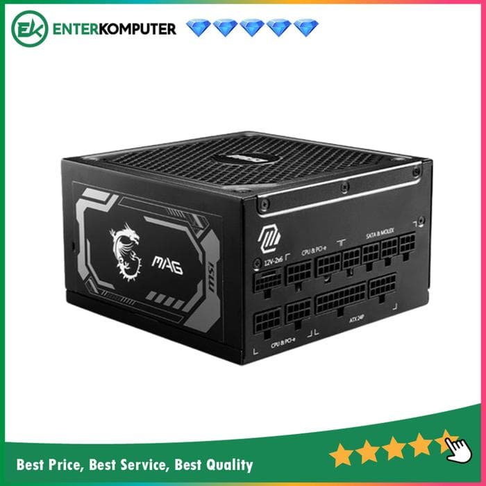MSI MAG A1250GL PCIE5 1250W 80 Plus Gold Full Modular - foto 1