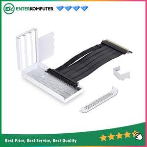 LIAN LI O11DE-1W Vertical GPU Kit for O11D EVO - White with PCIE 4.0 RISER CABLE - White - foto 1